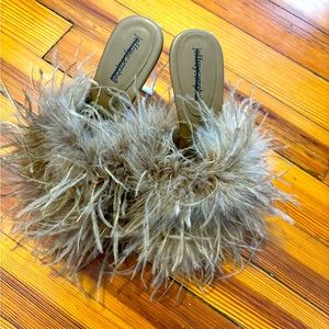 Jeffrey Campbell feather heels